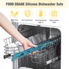 Tomorotec Compact Silicone-Coated Triangle Dish Drying Rack for Sink Corner