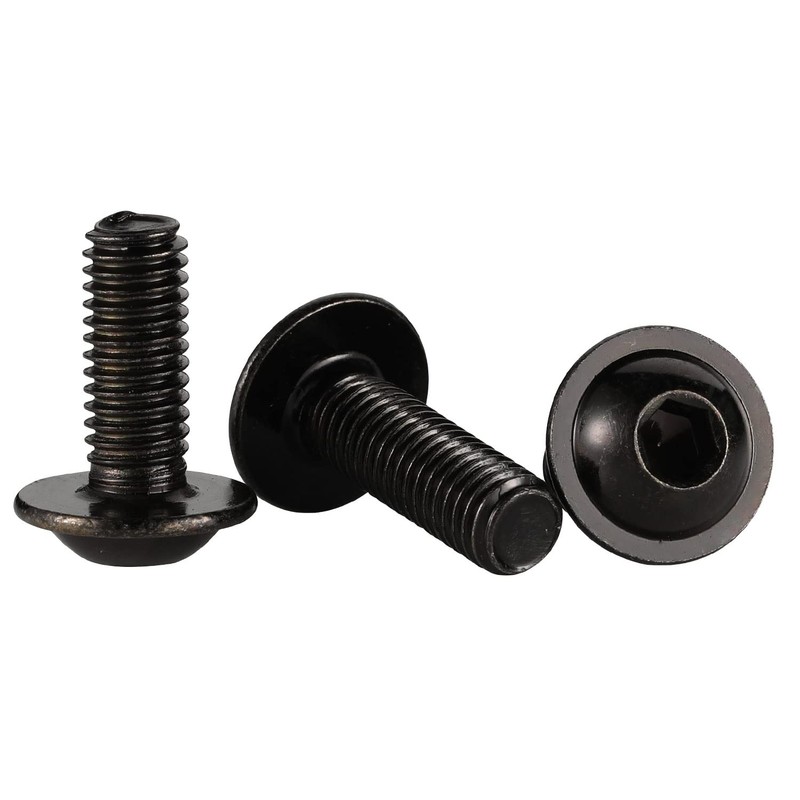 M8-1.25 x 10mm Flanged Button Head Socket Cap Screw Bolts,