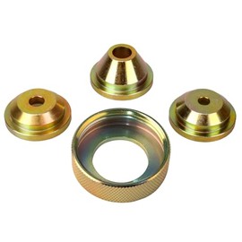 Solid Brass Texture Sprayer Orifice Tip Set, Fits Wal-Board Drywall Texture Hopper Gun, Professional Model Texture-Pro 200, Spray-Pro, 3 Nozzle Tips, 1 Threaded Collar