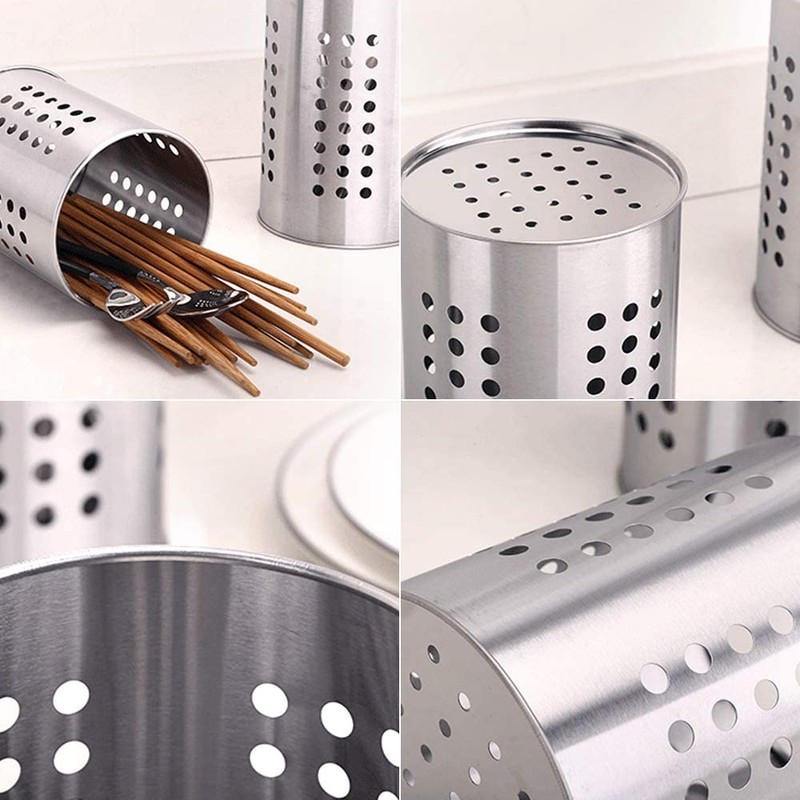 Feelava 2 Pack Stainless Steel Kitchen Utensil Holder for Organizing