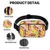 Sloth Fanny Pack for Women Casual Belt Bag Waterproof Waist