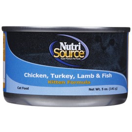Nutri Source Chicken, Turkey, Lamb and Fish Kitten & Cat Food (5-oz, case of 12)