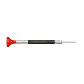 Bergeon 6899 Screwdriver, Ergonomic, Stainless Steel and Delrin Plastic, Rotating Octagonal Head, Watchmaker's Tool, Size: 1.2 mm, Colour: Red