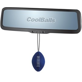 Coolballs Team Spirit Pride Hanging Blue Football Car Rear-View Mirror Hanger Dangler Ornament Auto Accessory