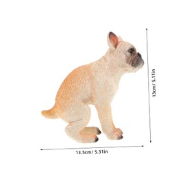Abaodam 1 Set Funny French Bulldog Pooping Figurine Resin Micro Animal Decor for Living Office Entryway Unique and Amusing Sculpture Bright Colors Low Maintenance Flexible Placement