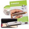 CASCHA Harmonica Beginner Set with Spanish School, Learn to Play
