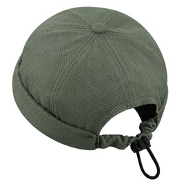 Clakllie Casual Summer Docker Beanie Hat Breathable Brimless Cap Cooling Street Sailor Fisherman Leon No Visor Cap for Men Women Skullcap