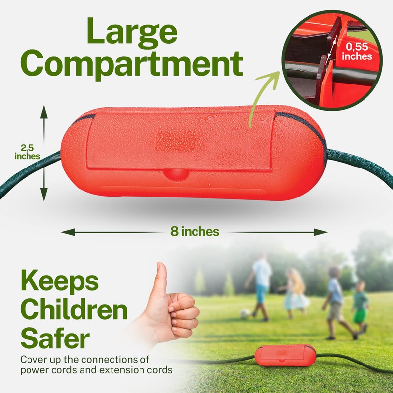 Electrical Wire Cover Extension Cord Protector for Outdoor Cables Protect