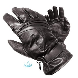Olympia 180 Monsoon Classic Motorcycle Gloves (Black, Large)