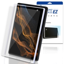 DOME GLASS Whitestone EZ screen protector for Galaxy Tab S8 Ultra (14.6") Full Coverage Tempered Glass Shield [Easy Install] by Whitestone for Galaxy Tab S8 Ultra - One Pack