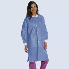 SMS 45 GSM Gown. Medical Isolation SMS 45 GSM Disposable Lab Gown Water-Repellen - Medium, 20
