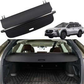 Liizoo Cargo Cover for Subaru Outback 2020 2021 2022 2023 2024 2025 Accessories Rear Trunk Cover Rear Trunk Security Cover Shielding Shade, Black