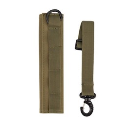 ArmorMason Padded MOLLE Headband Cover for Ear Muffs & Communication Headsets + MOLLE Hang Strap (Tan)