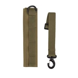 ArmorMason Padded MOLLE Headband Cover for Ear Muffs & Communication Headsets + MOLLE Hang Strap (Tan)