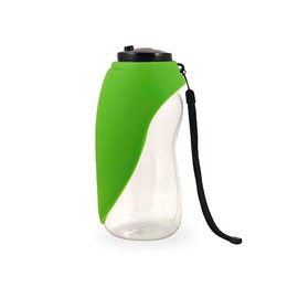 Flipo Fold A Bowl Travel Water Bottle and Bowl for Pets, 26 OZ Pet Water Bottle with Collapsible Dog Bowl, Portable Pet Water Dispenser for Traveling and Walking (Green)