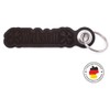 Samunshi® Leather Keyring with Engraving with Lettering Motifs Gifts Made