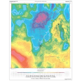 Map : Digital isostatic gravity map of the Nevada Test Site and vicinity, Nye, Lincoln, and Clark Counties, Nevada and Inyo County, California, 2000 Cartography Wall Art : 18in x 24in