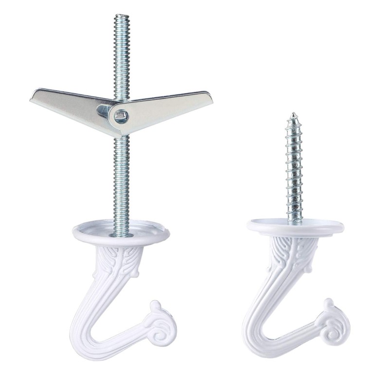 OOTSR 6 Sets Metal Ceiling Hooks, Heavy Duty Swag Ceiling