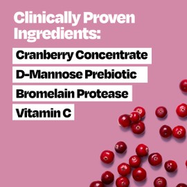 Cystex Urinary Tract Infection Support & Prevention, Cranberry Prebiotic Supplement with D-Mannose & Vitamin C for UTI Protection & Urinary Health Maintenance, 7.6 fl oz, (Pack of 2)