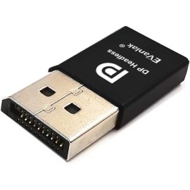 EVanlak Displayport Headless Ghost Emulator 1080P Plug And Play For Pc Gpu Processing