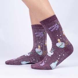 Sock It To Me Women's Lotions and Potions Crew Socks