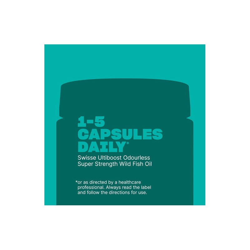 Swisse Odourless Super Strength Wild Fish Oil 2000mg 200 Capsules