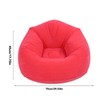 Inflatable Lounge Chair Flocking PVC Portable Folding Blow Up Sofa