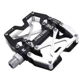 MZYRH Mountain Bike Pedals, Ultra Strong Colourful CNC Aluminium Alloy Machined 9/16 Inch Wheel Seal 3 Bearings Tyre Resistant Waterproof Anti-Dust