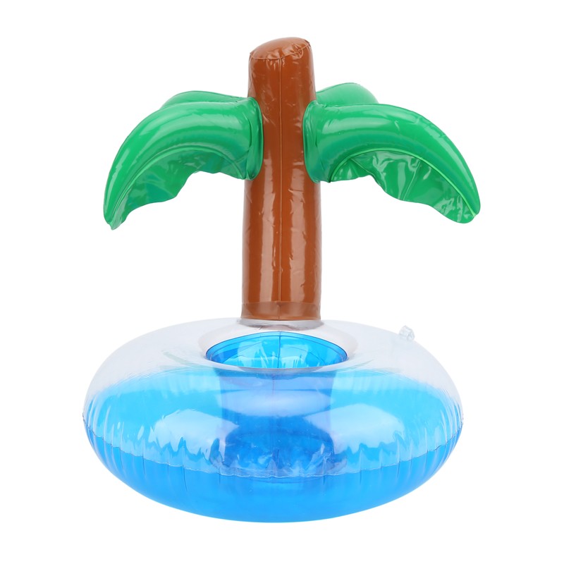 12pcs Coconut Trees Inflatable Pool Drink Holder Beach Party Cup