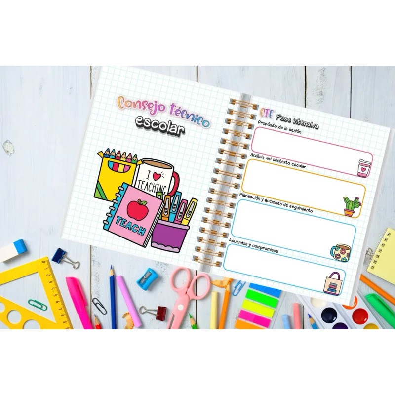 Agenda Maestra Personalizable 2026 Teach