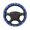 Abstract Blue Cool Lightning Steering Wheel Cover for Women Men