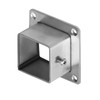 10 PCS 1-1/2" Square Post Flange Base, Square Tube Fitting,