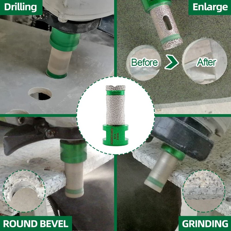 KURSTOL Diamond Core Drill Bits - 4/5" Versatile Drilling Milling
