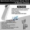 4" Periscope Dryer Vent, Adjustable Distance from 9.5"-14.5", Tight Space