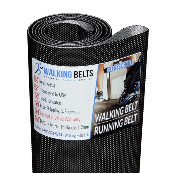 WALKINGBELTS Walking Belts LLC - GGTL396131 Golds Gym Trainer 420 Treadmill Walking Belt 1ply + Free 1oz Lube