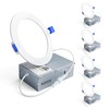 Ensenior 4 Pack 4 Inch LED Recessed Light, Dimmable, 5000K