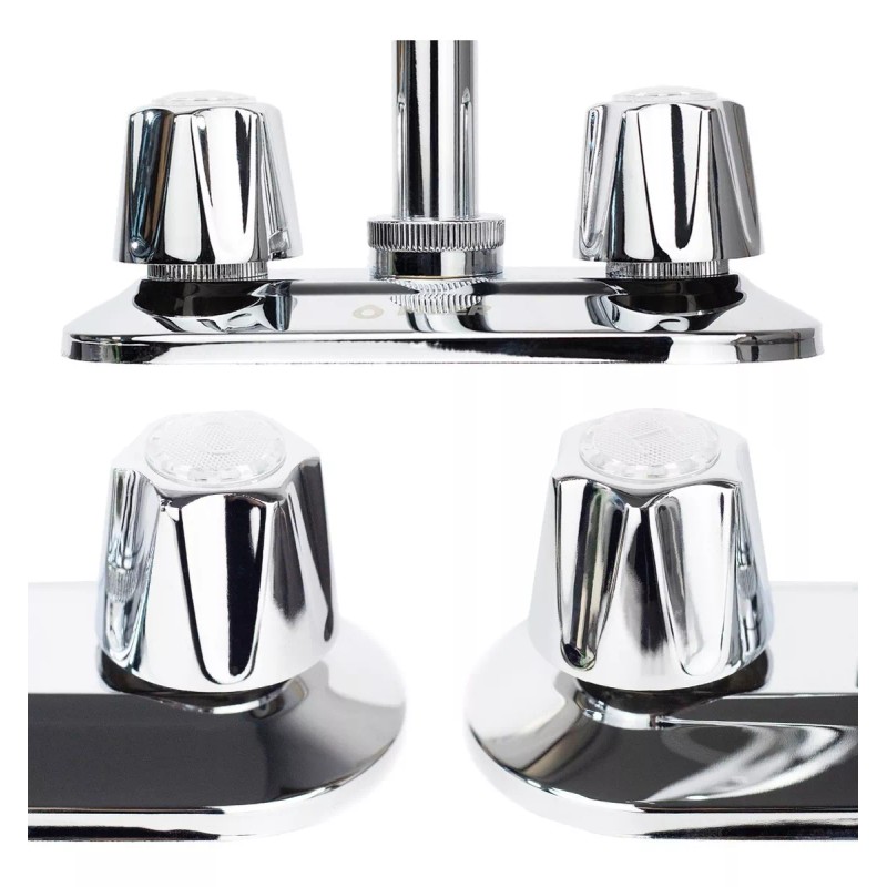 CNX Mezcladora Para Lavabo Cubierta En Acero Inoxidable