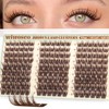 Dark Brown Lash Clusters Wispy Eyelash Clusters Natural Fluffy Lash
