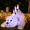 Juegoal Christmas 7.7(L) x 6 FT(H) Inflatables Lighted Polar Bear