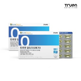 Truen Nutrition Truen RTG Omega 3, Alaska [100 Capsules x 2 Boxes] / 트루엔뉴트리션 트루엔 알티지오메가3, 알래스카 [100캡슐X2박스]