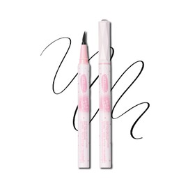 Wirwody リキッドアイライナー 極細0.1mm 速乾アイライン 刀型筆先 ウォータープルーフ にじまない 高発色 涙袋 陰影ラインにも 夏用 長時間キープ 初心者向け #1ブラック