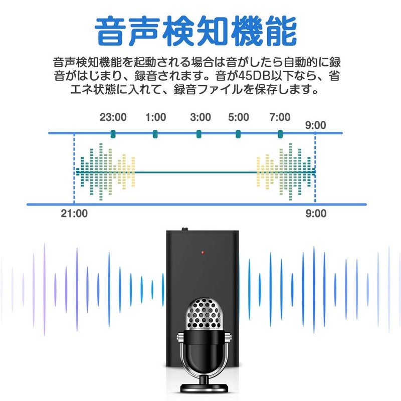 QZT Voice Recorder, Small, 16 GB Large Capacity, 15 Hours