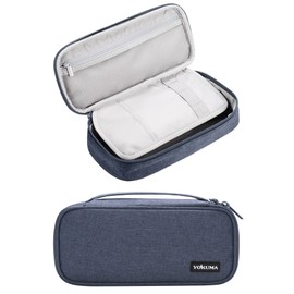 YOKUMA YOKUMA Federmäppchen mäppchen federtasche federmappe etui Schule groß Kapazität für Teenager Erwachsene schlamppermäppchen federpenal schulmäppchen Aesthetic Pencil case (blau)