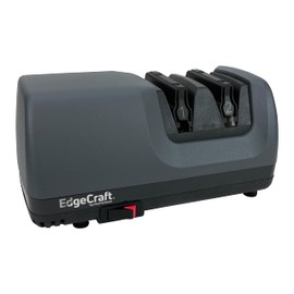 EdgeCraft Electric Knife Sharpeners Diamond Hone with 100-Percent Diamond Abrasives and Precision Angle Guides for 15-Degree Straight-Edge and Serrated Knives, 2-Stage, Black