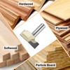 sourcing map Bottom Cleaning Router Bit 2" Diameter 1/2" Shank
