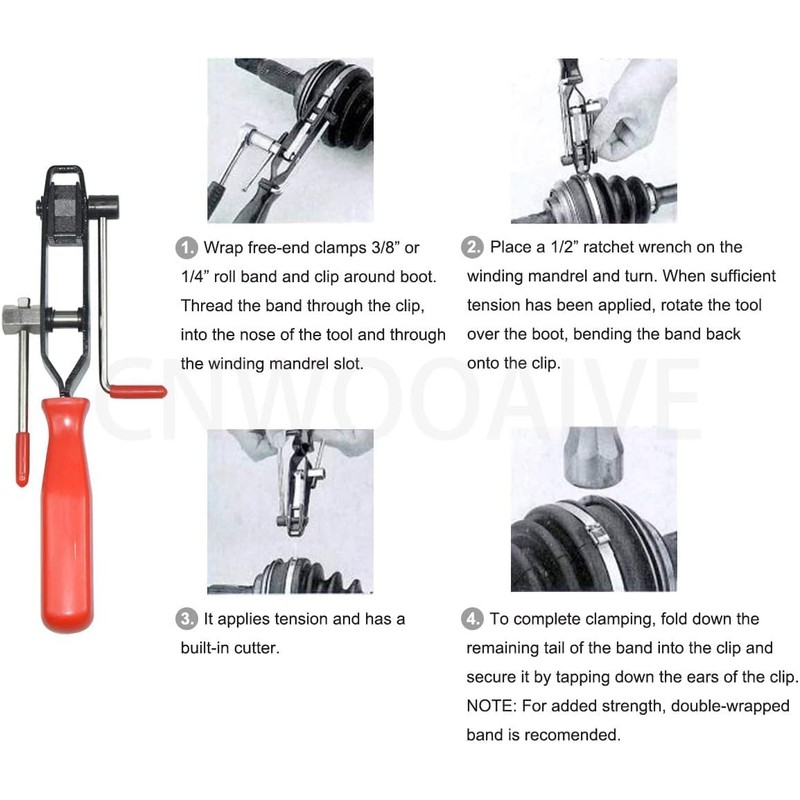 CENWOTL CV Joint Clamp Banderolier Tool CV Boot Clamps Pliers