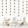 Black-Gold Graduation-2025 Class Party-Decorations Garland - Congrats Grad Hat Star