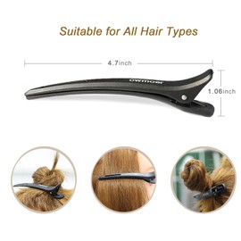 Hair Clips For Styling,With Anti Slip Teeth Duck Billed Hairs Clip,6pcs Upgraded Non deformable professional haircut clips For Salons Men And Women Long Hairpin,For Hairdressers To Create Hairstyles.