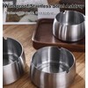 AKOAK 1 Pack Stainless Steel Round Thickening Anti-fall High Temperature