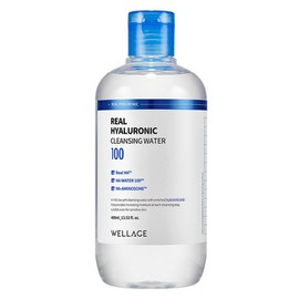 Wellage Real Hyaluronic Cleansing Water, 400ml, 1 piece / 웰라쥬 리얼 히알루로닉 클렌징 워터, 400ml, 1개